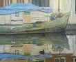 Old House Boat Kunstwerk Old House Boat