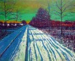 Winternacht Kunstwerk Winternacht