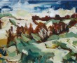 Het strand van Juist Kunstwerk Het strand van Juist