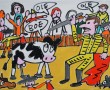 Koeienvechten Ole! Kunstwerk Koeienvechten Ole!