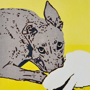 Mac's Hare - Portrait of a greyhound 8