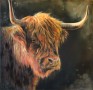 Schotse hooglander Kunstwerk Schotse hooglander