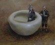Hard Labour - Bowl and two boys Kunstwerk Hard Labour - Bowl and two boys