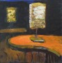 Lamp weerspiegeld Kunstwerk Lamp weerspiegeld