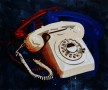 Hanging on the telephone Kunstwerk Hanging on the telephone