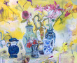 Blue Vases Kunstwerk Blue Vases