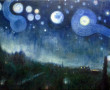 Sterrennacht Kunstwerk Sterrennacht
