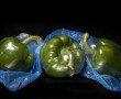 mdern times paprika's blauw Kunstwerk mdern times paprika's blauw
