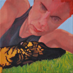 Armpit Sniffer - Self-portrait with dog 1 Armpit Sniffer - Self-portrait with dog 1
