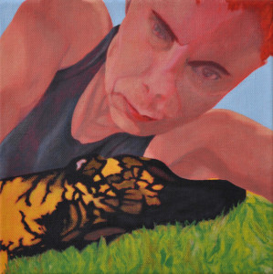 Armpit Sniffer - Self-portrait with dog 1 Armpit Sniffer - Self-portrait with dog 1