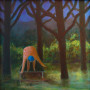 Duik in het bos. Kunstwerk Duik in het bos.