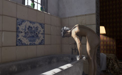 Preparing a bath Preparing a bath