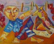 Mijn grote vriend Kunstwerk Mijn grote vriend