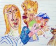 De familie V Kunstwerk De familie V