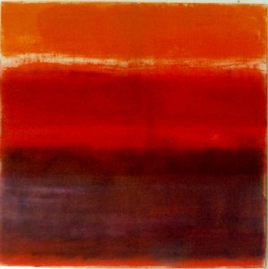 landschap - oranje/rood/paars landschap - oranje/rood/paars