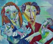 De familie V Kunstwerk De familie V
