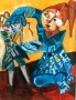 Meisje met pop Kunstwerk Meisje met pop