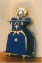 blue velvet woman Kunstwerk blue velvet woman