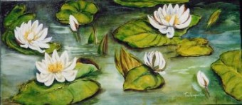 WITTE WATERLELIES WITTE WATERLELIES