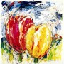 2 tulpen Kunstwerk 2 tulpen