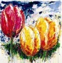 3 tulpen Kunstwerk 3 tulpen