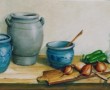 stilleven met keuls aardewerk Kunstwerk stilleven met keuls aardewerk