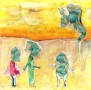 ballonmeisje en co Kunstwerk ballonmeisje en co