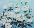 WITTE ROZEN Kunstwerk WITTE ROZEN