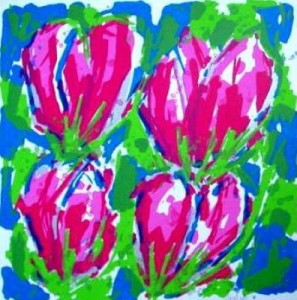 Tulpen Magenta (70x70)