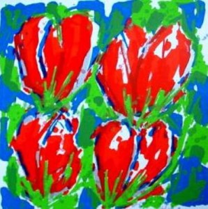 Tulpen Rood (70x70) Tulpen Rood (70x70)