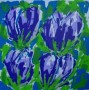 Tulpen Paars (70x70) Kunstwerk Tulpen Paars (70x70)