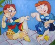 Het aanzoek II Kunstwerk Het aanzoek II