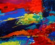 abstract landschap Kunstwerk abstract landschap