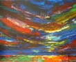 avond licht Kunstwerk avond licht