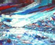 vrieskou aan het meer Kunstwerk vrieskou aan het meer
