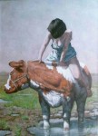 vrouw op stier vrouw op stier