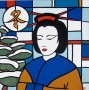 Japanse vierjaar -getijden winter Kunstwerk Japanse vierjaar -getijden winter