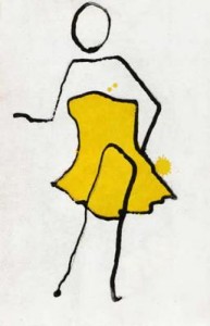 Geel jurkje Geel jurkje