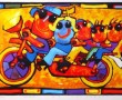 Family bike Kunstwerk Family bike
