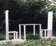 Vlot in tuin Kunstwerk Vlot in tuin