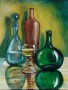 realistisch stilleven: Glas op spiegel (2) Kunstwerk realistisch stilleven: Glas op spiegel (2)