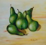 realistisch stilleven: Peren! Kunstwerk realistisch stilleven: Peren!