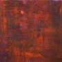 rood op blauw Kunstwerk rood op blauw