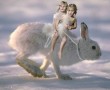 Snowrabbit Kunstwerk Snowrabbit