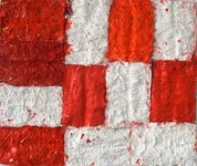 compositie in rood en wit compositie in rood en wit