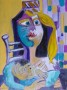 vrouw met kind I Kunstwerk vrouw met kind I