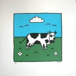 MOOIE ZEEFDRUK KOE IN DE WEI  MOOIE ZEEFDRUK KOE IN DE WEI