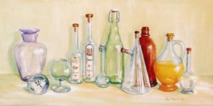 realistisch stilleven: Glas en Glas realistisch stilleven: Glas en Glas