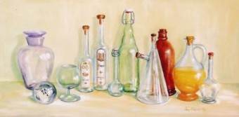 realistisch stilleven: Glas en Glas realistisch stilleven: Glas en Glas