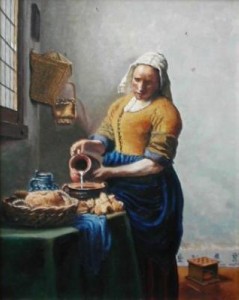 Het melkmeisje van Vermeer